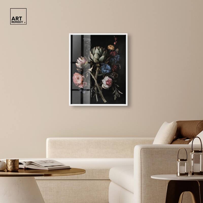 Moody Artichoke III Shadowbox by Art Remedy