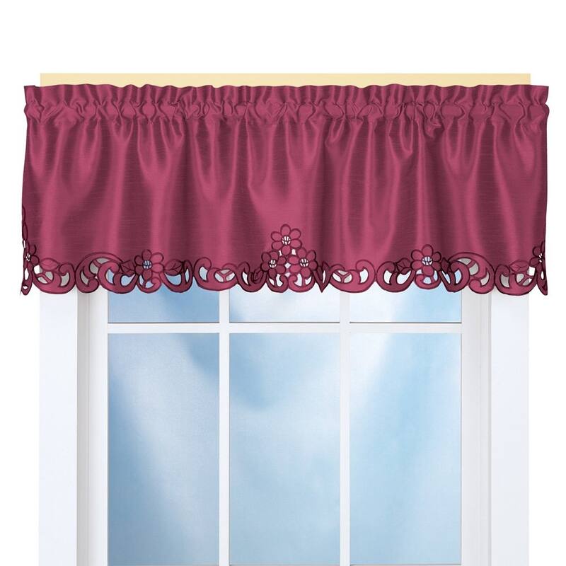 Elegance Scroll Cut-out Window Valance - 58" WIDE