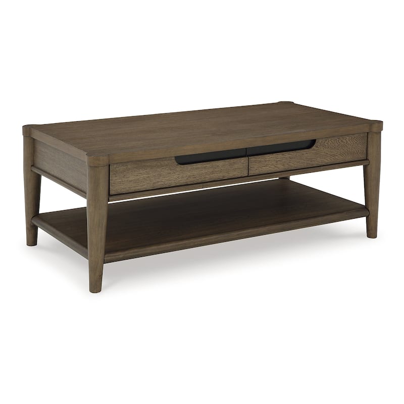 Signature Design by Ashley Roanhowe Brown Coffee Table - 50"W x 26"D x 19"H