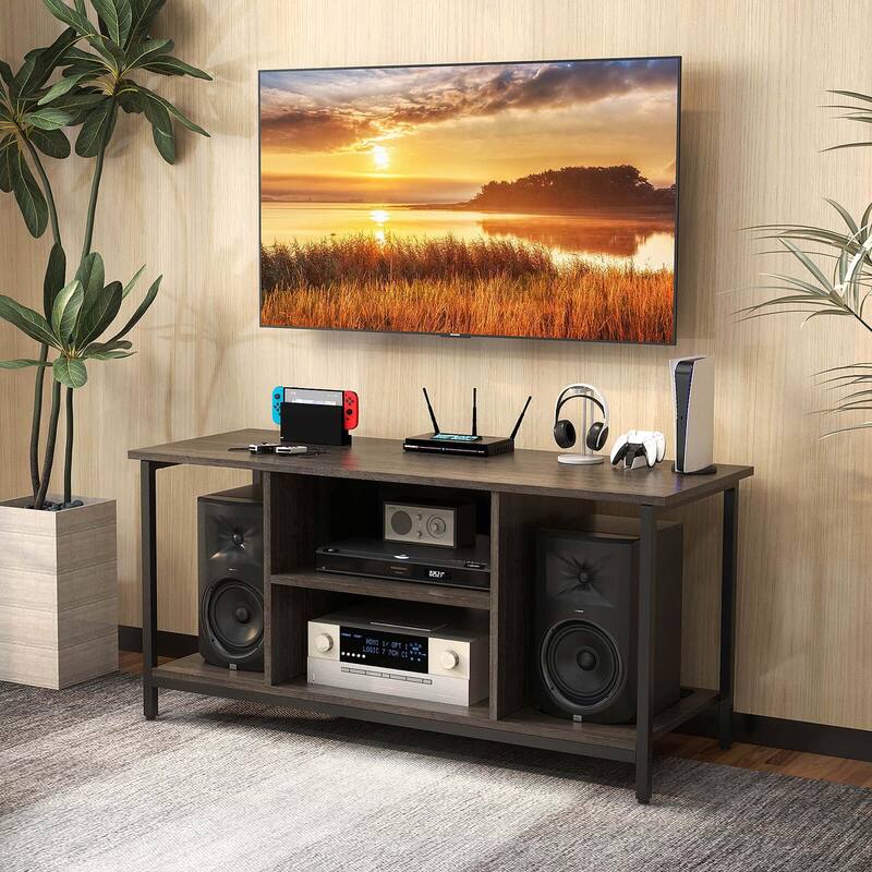 Costway TV Stand with Power Outlet USB & Type-C Port 3-tier TV Console - See Details