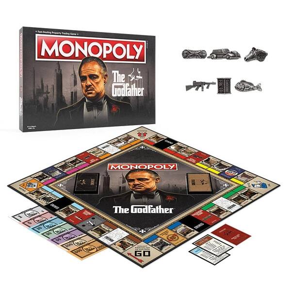 slide 2 of 4, The Godfather 50th Anniversary Monopoly Board Game
