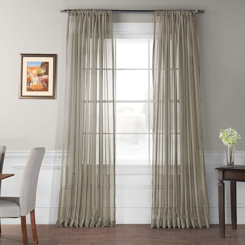 Exclusive Fabrics Signature Extra Wide Sheer Curtains (1 Panel)