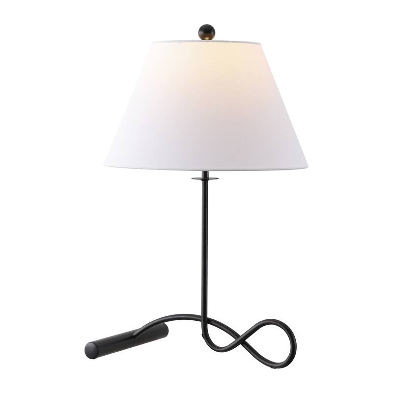 SAFAVIEH Lighting Sami, 25-inch, Metal Table Lamp - 15"W x 15"D x 25"H