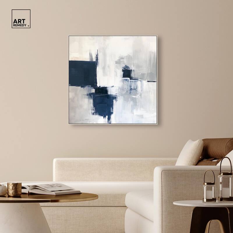 Porcelain Blue on White I Canvas by Art Remedy