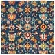 preview thumbnail 13 of 12, SAFAVIEH Handmade Aspen America Boho Tribal Wool Rug 3' Square - Navy/Red - Square