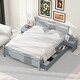 preview thumbnail 11 of 16, Queen Size Wooden Platform Bed with 2 Storage Drawers and 2 bedside tables