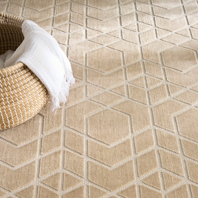 Nourison Washable Charm Indoor only Geometric Area Rug