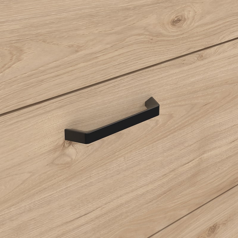 Porch & Den Sofia 6 Drawer Double Dresser, Jackson Hickory