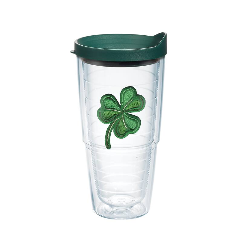 Tervis Shamrock Made in USA Double Walled Insulated Tumbler Travel 24oz, Classic