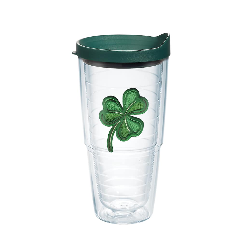 Tervis Shamrock Made in USA Double Walled Insulated Tumbler Travel 24oz, Classic