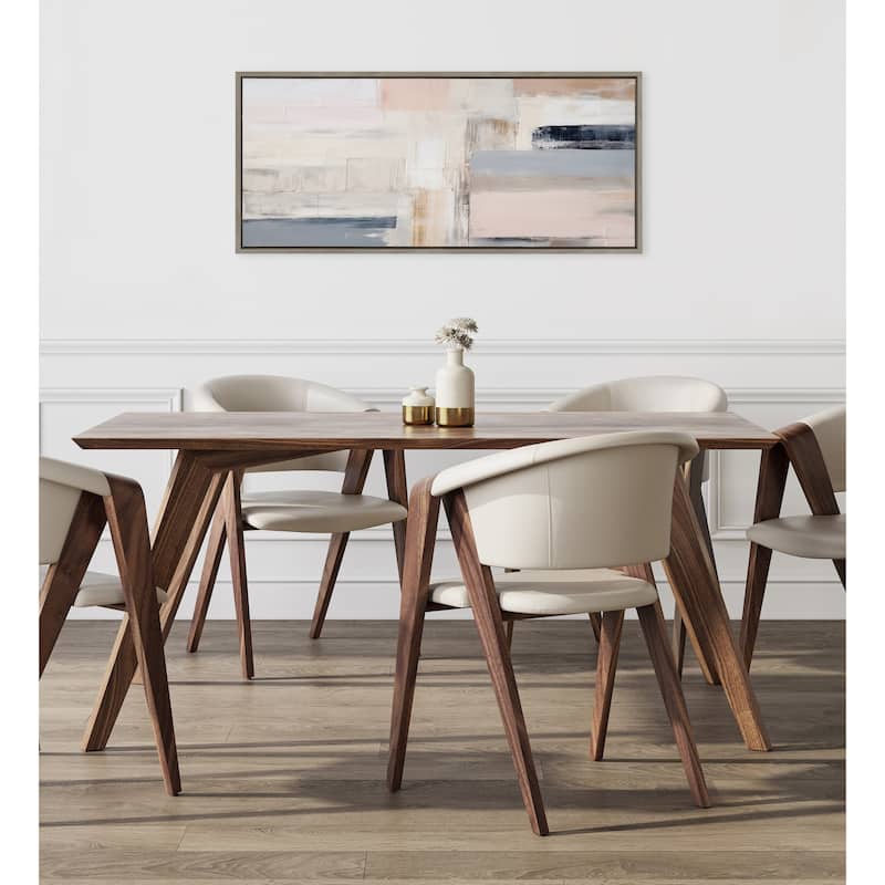 Kate and Laurel Sylvie Rustic Melody Framed Canvas by Amy Lighthall