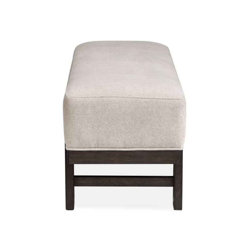 Magnussen Home Tauren Coffee Bean Bench - 64''W x 16.5''D x 19''H