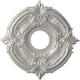 3 1/2" Inside Diameter - Attica Thermoformed PVC Ceiling Medallion - 13" Outside Diameter - Textured Metallic Silver