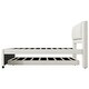 preview thumbnail 18 of 18, Upholstery platform bed with Headboard & Trundle, Pull Out Twin Platform Bed Underneath