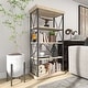 preview thumbnail 15 of 74, Brown Wood 3 Shelves Shelving Unit - 48 x 17 x 34