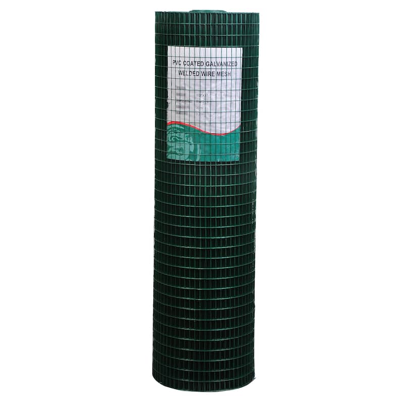 PawHut 98' L x 35.5" H Hardware Cloth, 1/2 x 1 Inch Wire Mesh Fence Netting Roll for Aviary, Chicken Coop - 98' L x 35.5"