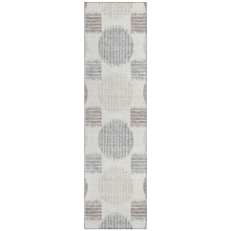 Machine Washable Indoor/ Outdoor Chantille Dotty Contemporary Rug