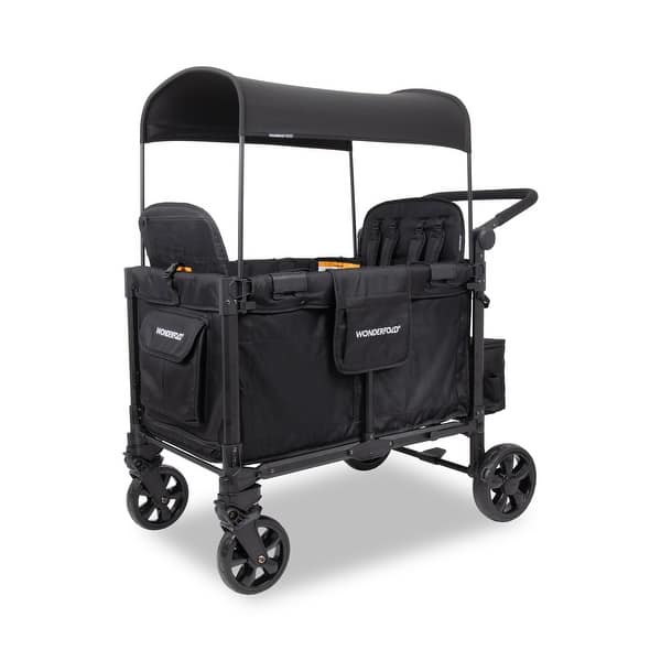 slide 2 of 11, WonderFold W4 Elite Pro Quad Stroller Wagon