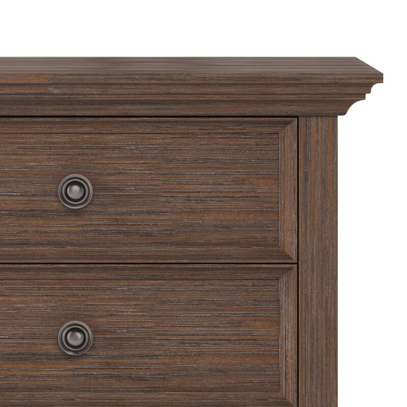 WYNDENHALL Halifax SOLID WOOD 24 inch Wide Bedside Nightstand Table
