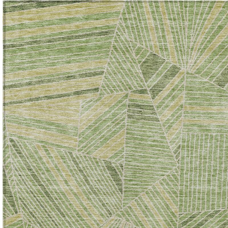 HomeRoots Geometric Transitional Rectangle Outdoor Rug