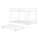 preview thumbnail 54 of 95, Metal Bunk Bed with Trundle Ladder High Guardrail Heavy-Duty Steel Loft Bed Frame with Safety Rail Able to Split
