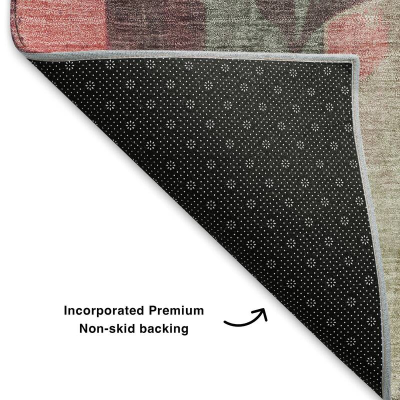 Premium Washable Super Soft Modern Floral Mayfield Rug
