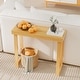 preview thumbnail 22 of 27, Modern Console Table Solid Wood for Entryway or Hallway Decor