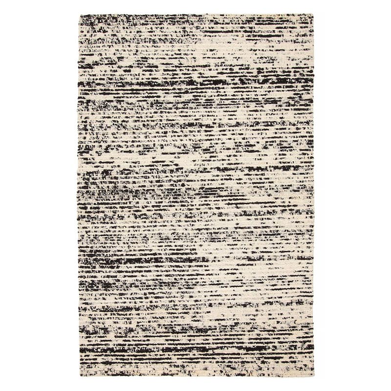Sienna Black, White Rug 5'1" x 8'0" - 5'1 x 8'0 - Black/ White - 5'1 x 8'0