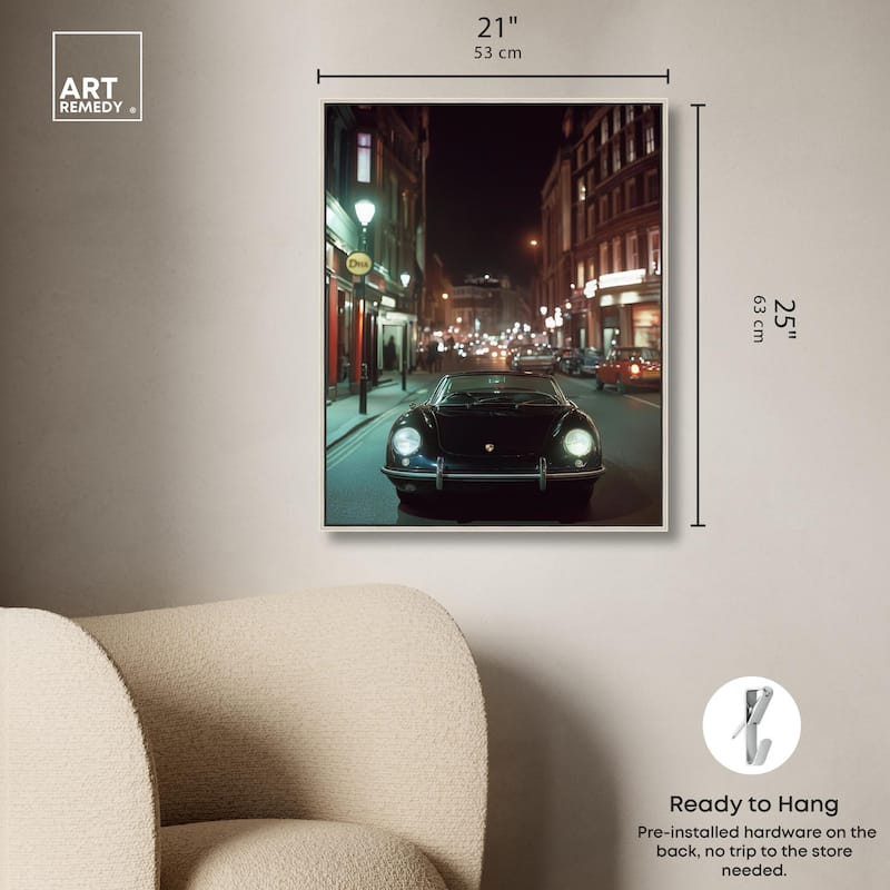 Night Roadster Canvas by Art Remedy