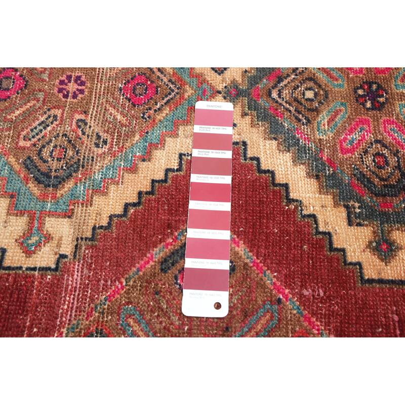 ECARPETGALLERY Hand-knotted Antalya Vintage Dark Red Wool Rug - 3'0 x 10'7