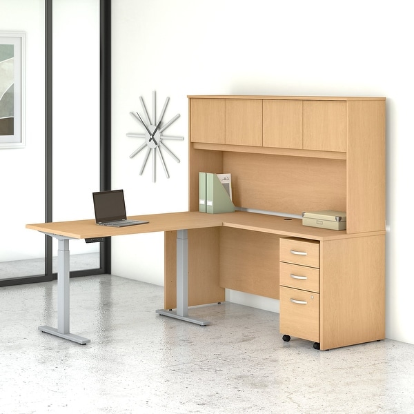 Studio C 72W Adjustable L Desk with Storage by Bush Business Furniture. Opens flyout.