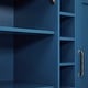 preview thumbnail 6 of 24, 47" Marbling Countertop Buffet Bar Cabinet w/ Glass Holders