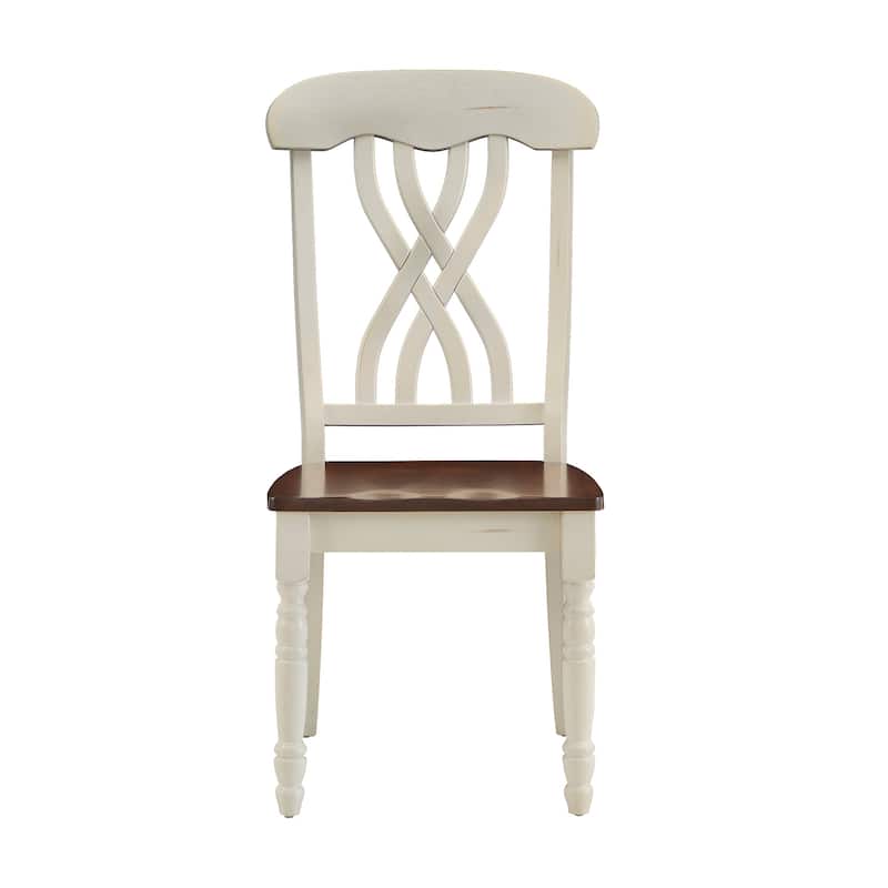 Mackenzie Country Style Two-tone Dining Chairs (Set of 2) by iNSPIRE Q Classic