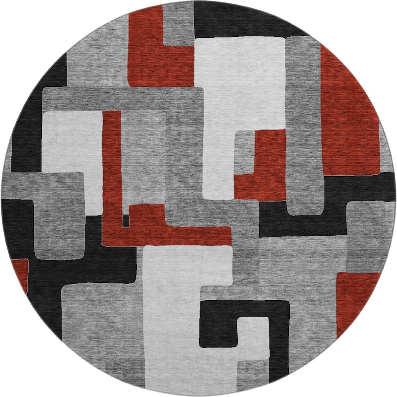 Premium Washable Super Soft Geo Casual Mayfield Rug