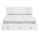 preview thumbnail 7 of 18, Full Size Murphy Bed w/ USB Port & a Large Drawer, Folding Bed, White