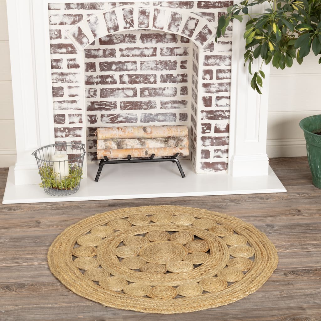 Celeste Jute Round Rug - 3' x 3'