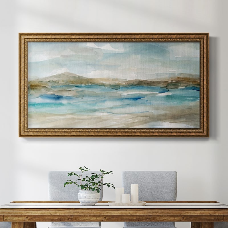Peaceful Beach II Premium Framed Canvas- Ready to Hang
