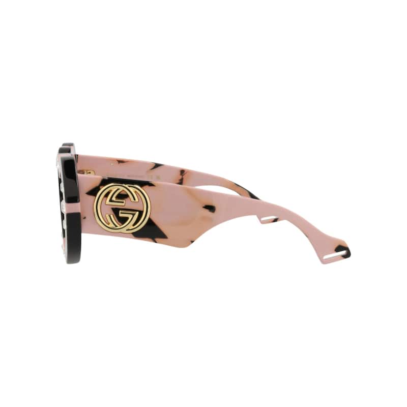Gucci Cat Eye-Frame Recycled Acetate Sunglasses - Black Havana Red