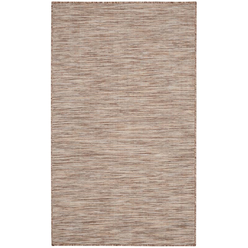 Nourison Selerno Indoor/Outdoor Solid Area Rug - 3'x5' - Beige