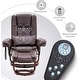 preview thumbnail 26 of 50, MCombo Set of 2 Swivel Recliner with Ottoman, Vibration Massage Lumbar Pillow