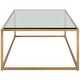 preview thumbnail 3 of 2, Uttermost 25195 Bravura 48" Wide Iron and Tempered Glass Coffee Table