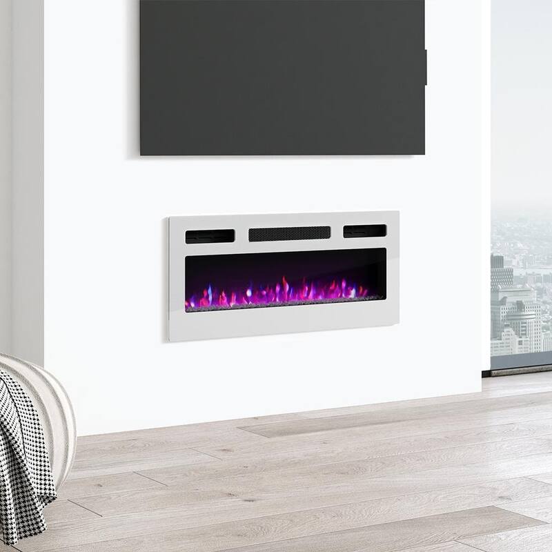 Recessed Wall-mounted Electric Fireplace