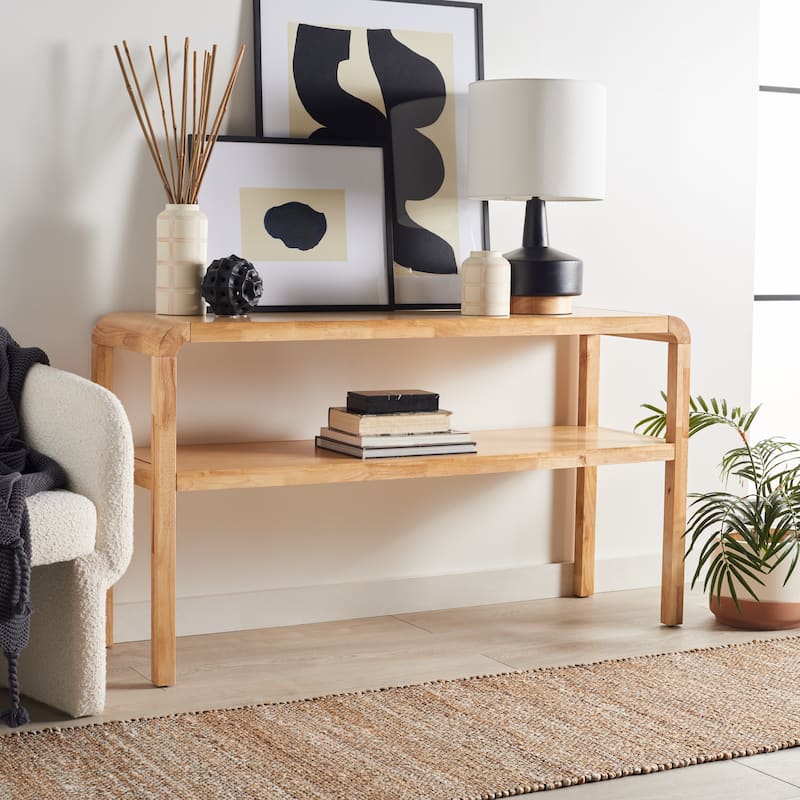 SAFAVIEH Maybell 2-Tier Console Table - 32" W x 15" D x 30" H - 53Wx17Dx30H