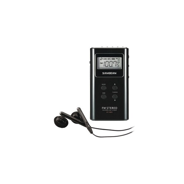 Sangean DT180BB Sangean DT-180 Type 2 AM FM Pocket Receiver