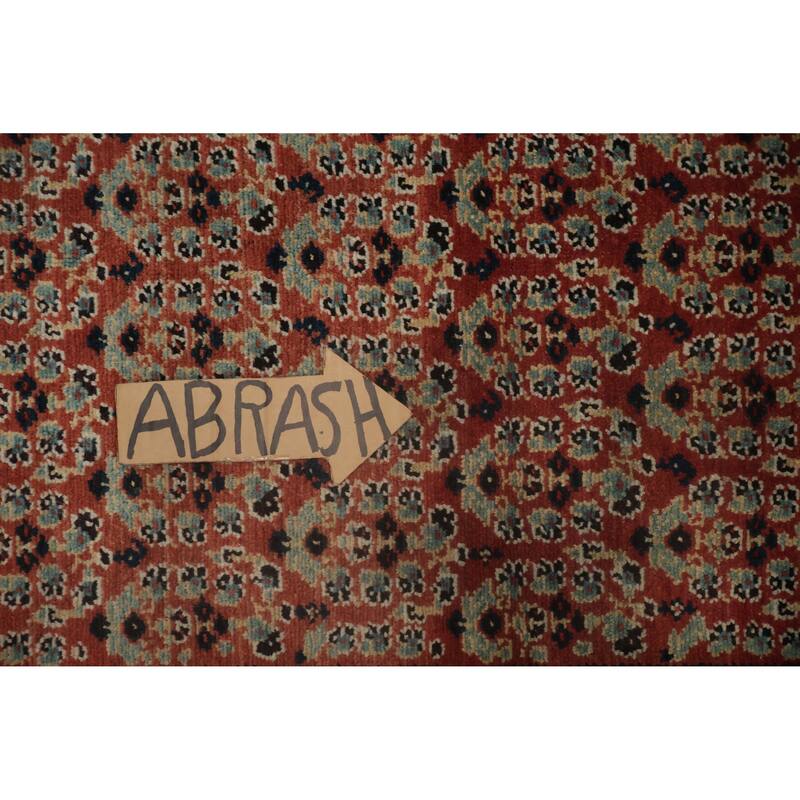 Hand Knotted Oriental 100% Wool Carpet Traditional Floral Oranges & Rust Malayer Area Rug - 6' 3'' X 3' 10''