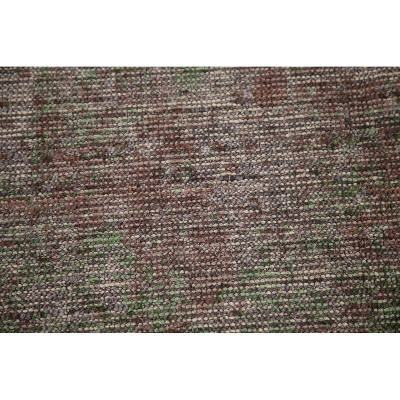 All-Over Abstract Modern Area Rug Hand-Knotted Wool Carpet - 8'2"x 9'10"