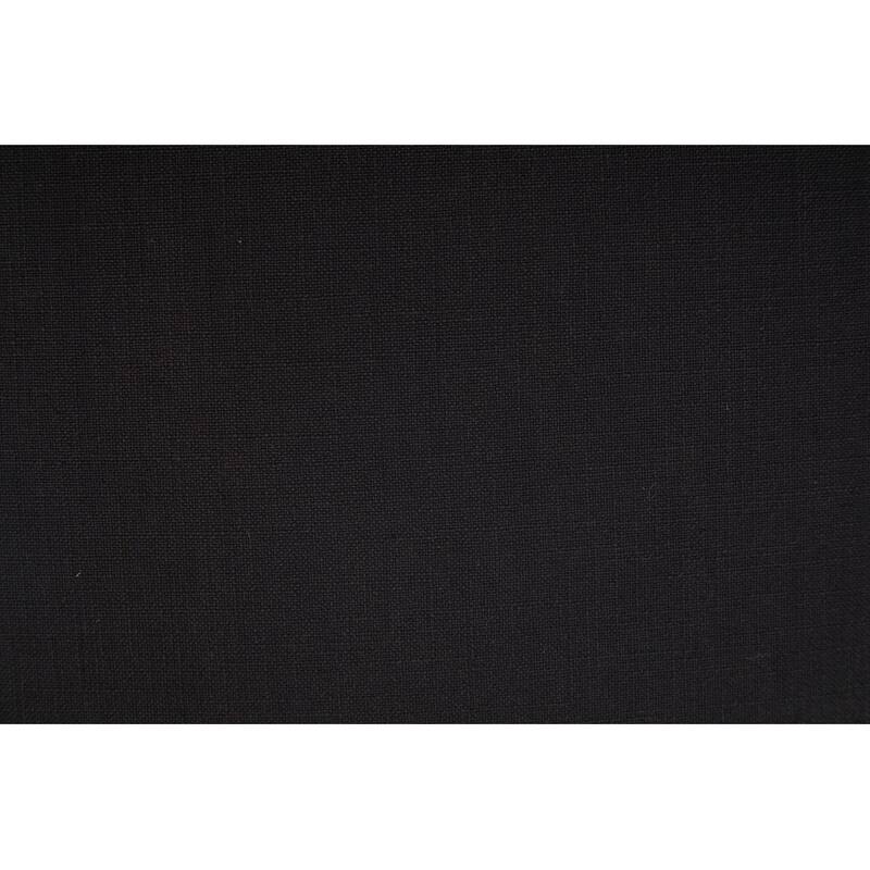 Set of 2 Linen Fabric Modern Armless Dining Chairs With Curved backrest and Solid Wooden Legs for Dining Room Living Room