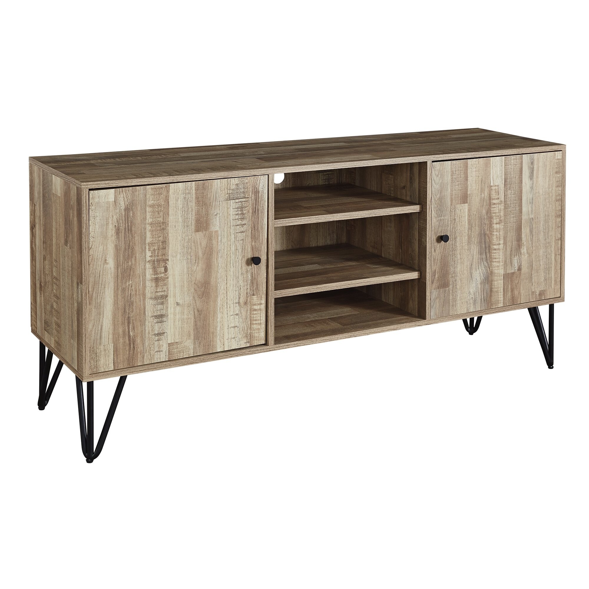 Gerdanet Large Tv Stand Light Brown Natural 60 W X 18 D X 27 H 60 W X 18 D X 27 H On Sale Overstock 32003116
