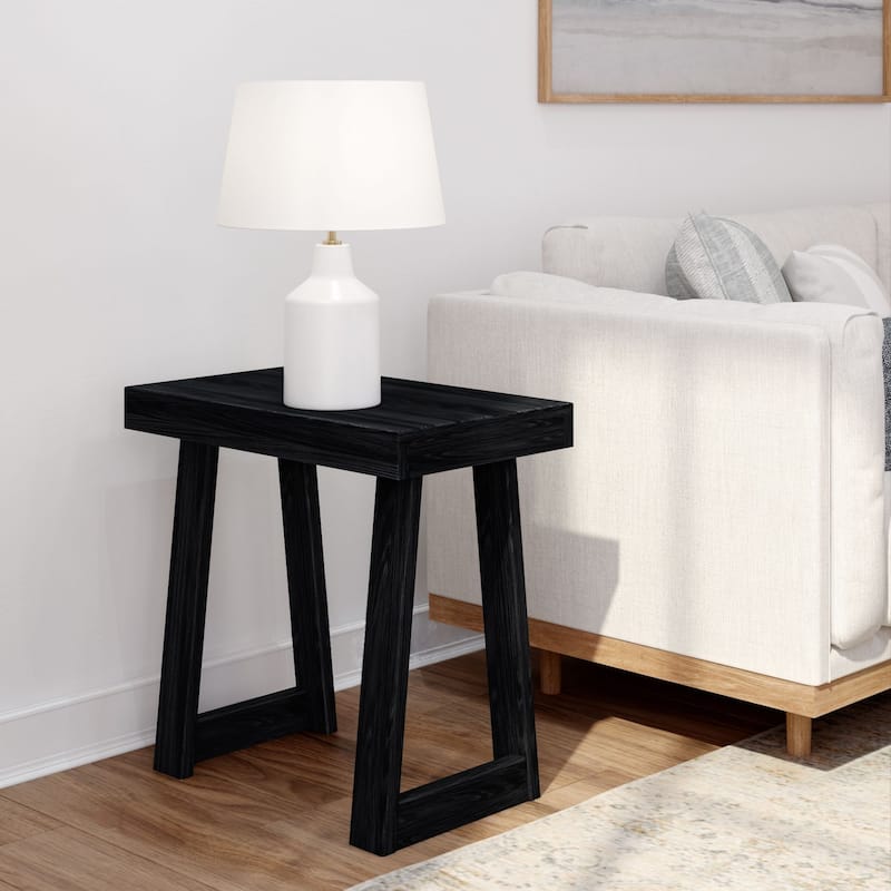 Plank and Beam Solid Wood Classic Rectangular Side Table - 25"