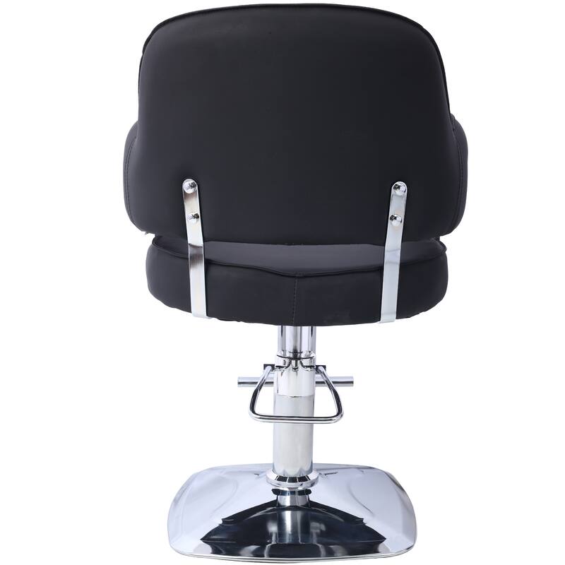 Salon Chair for Hair Wide Seat,Hydraulic Barber Chair,Stainless Steel Footrest,Beauty Spa Cosmetology Shampoo Hairdressing Eq